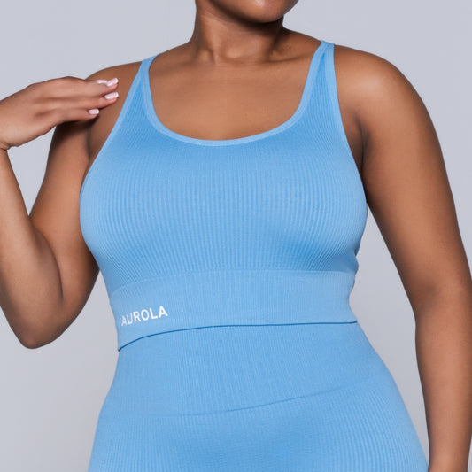 Blue Active Wear Gym Top