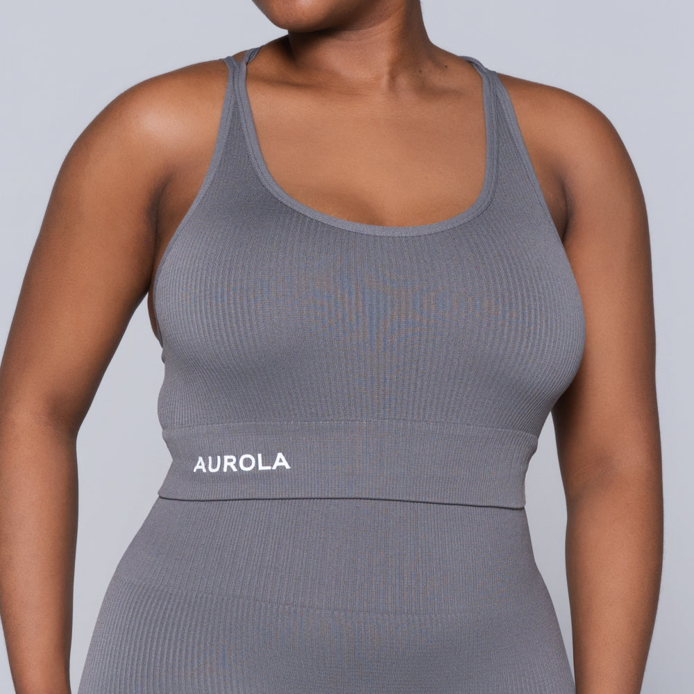 Grey Active Wear Gym Top