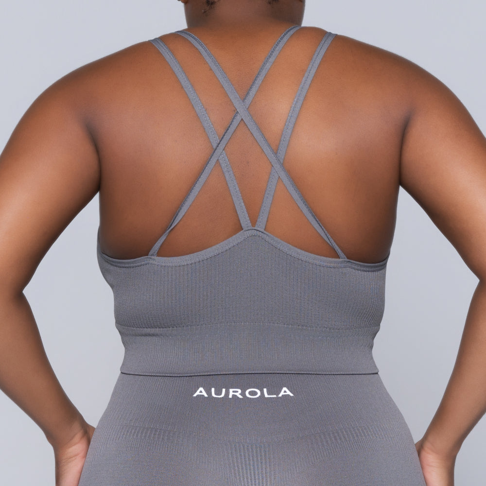 Grey Active Wear Gym Top
