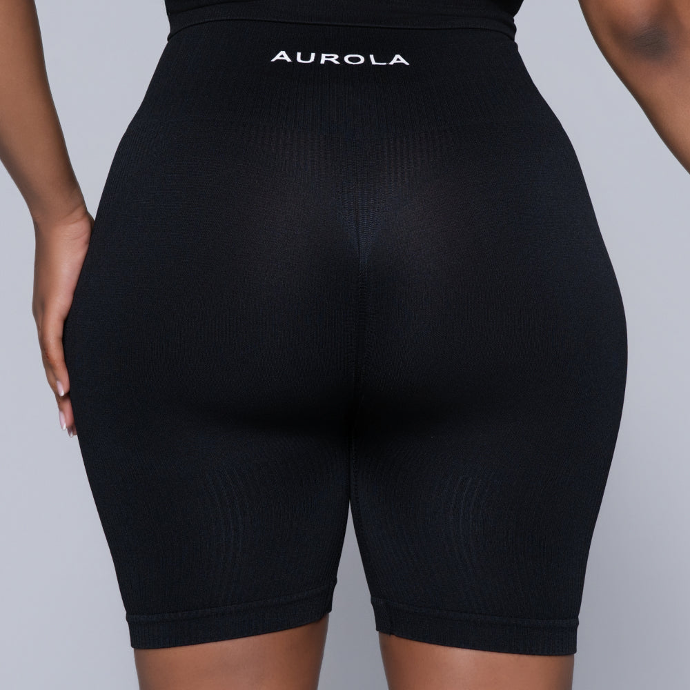 Black Active Wear Gym Shorts