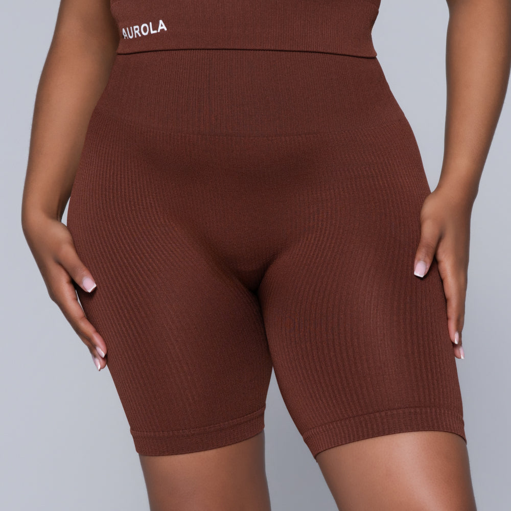Brown Active Wear Gym Shorts