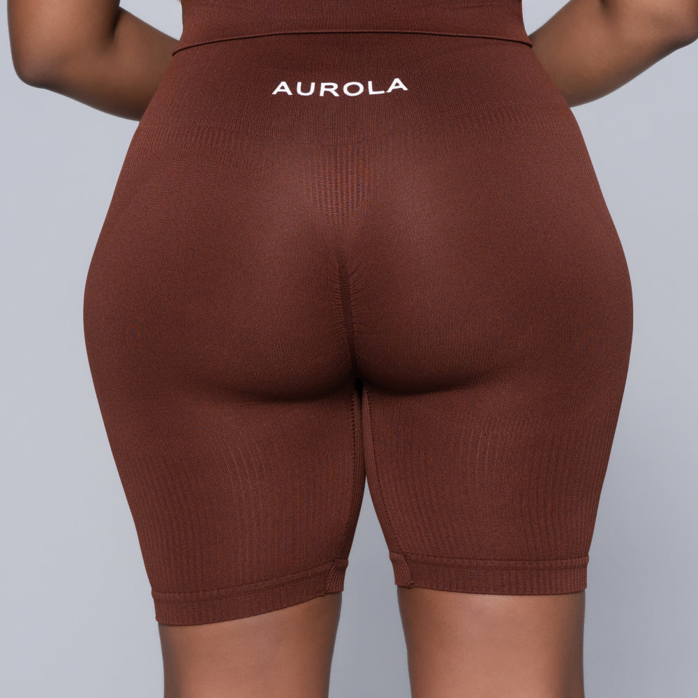 Brown Active Wear Gym Shorts