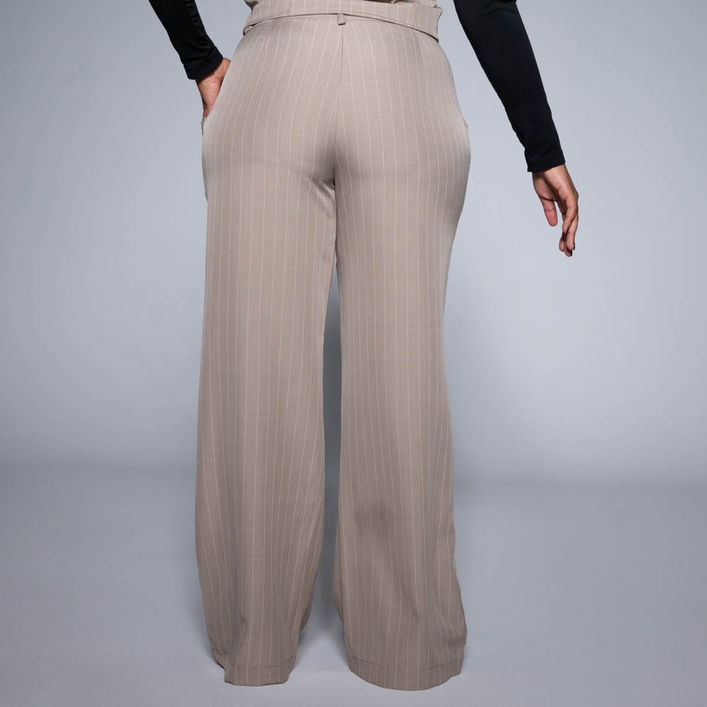 Stone Stripe Slax Suit Pants