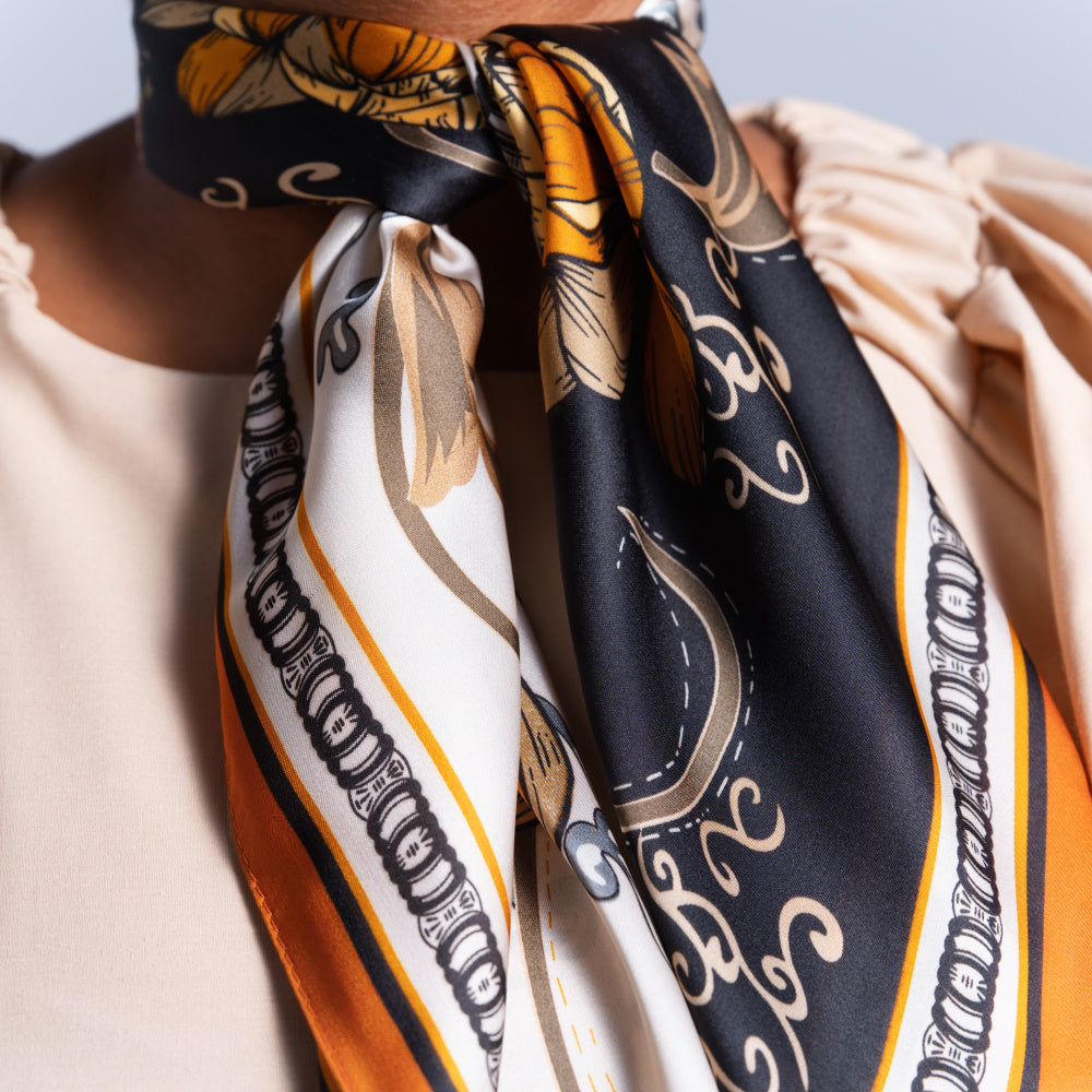 Brown Neck Scarf