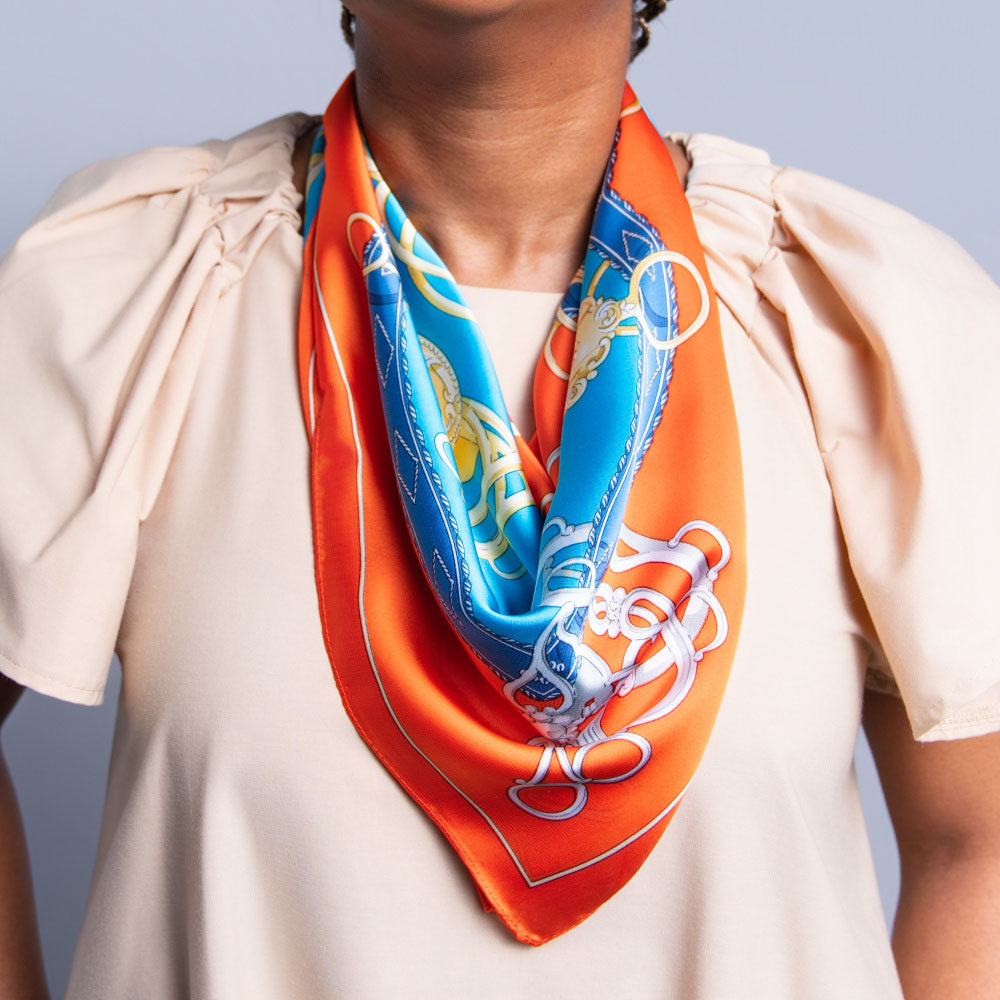 Orange Neck Scarf – Fashion World ZA1