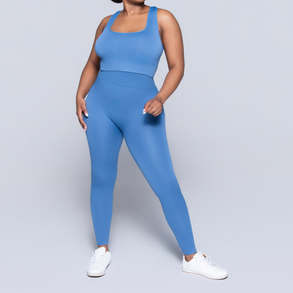Ladies Light Blue Gym Top