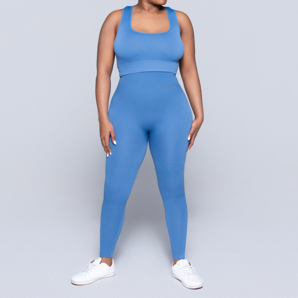 Ladies Light Blue Gym Top