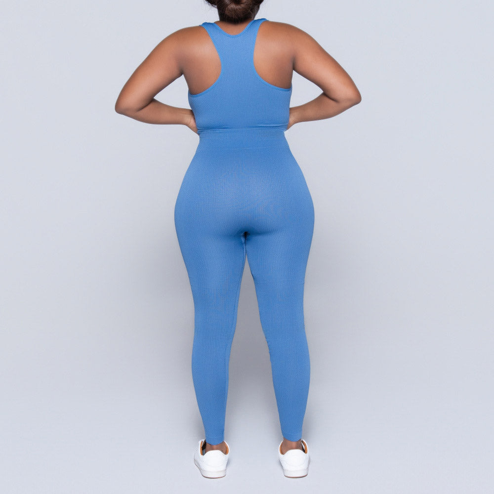 Ladies Light Blue Gym Top