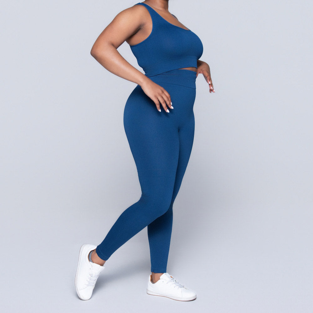 Ladies Blue Gym Top