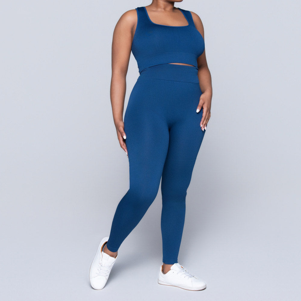 Ladies Blue Gym Top