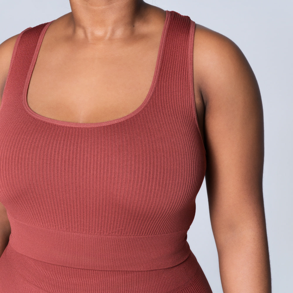 Ladies Rust Gym Top