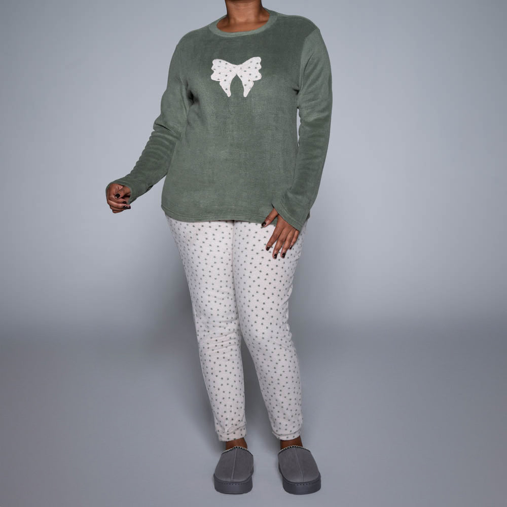 Plain And Printed Pyjamas Set