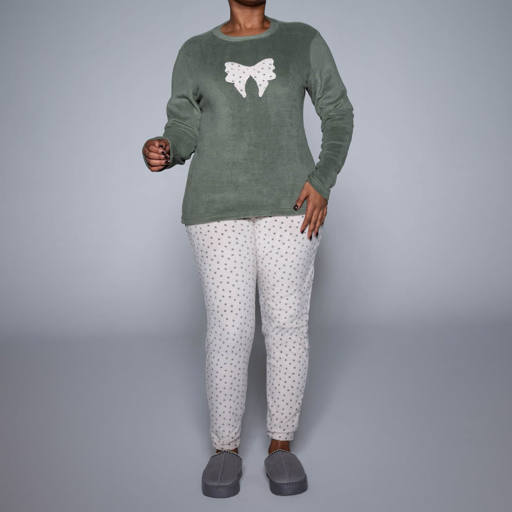 Plain And Printed Pyjamas Set
