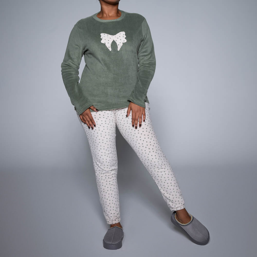 Plain And Printed Pyjamas Set