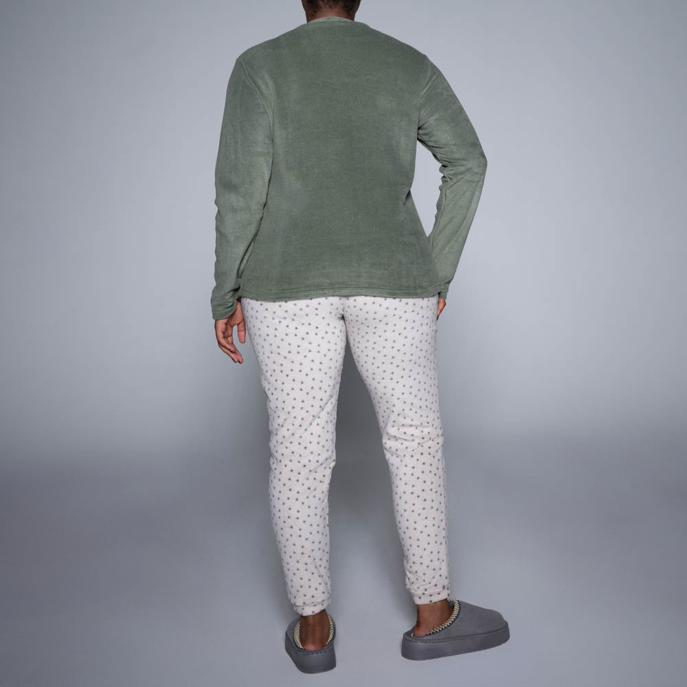 Plain And Printed Pyjamas Set