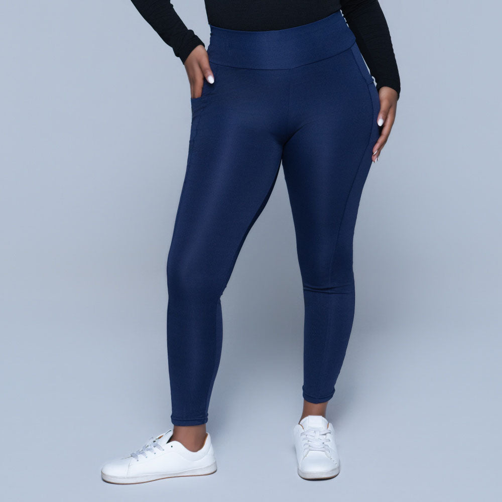Navy Pocket Edit Gym Leggings