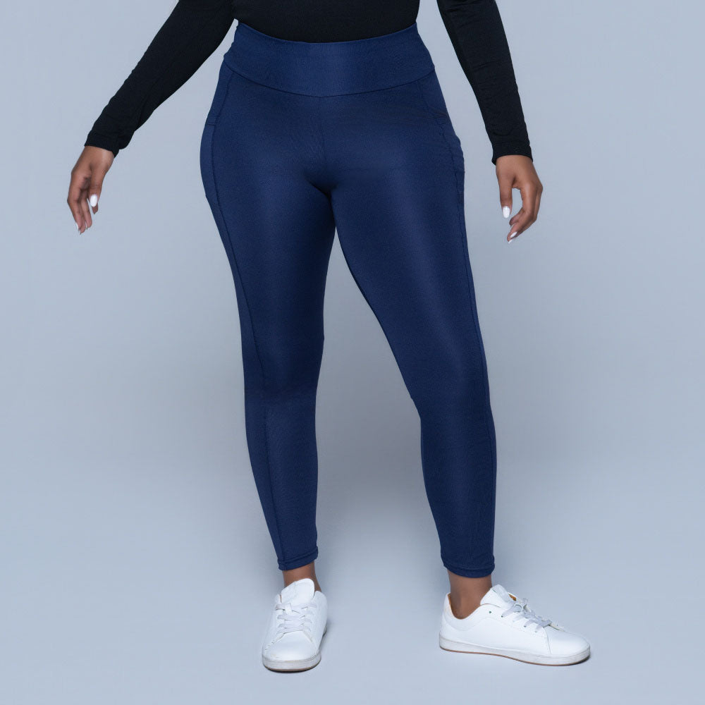 Navy Pocket Edit Gym Leggings