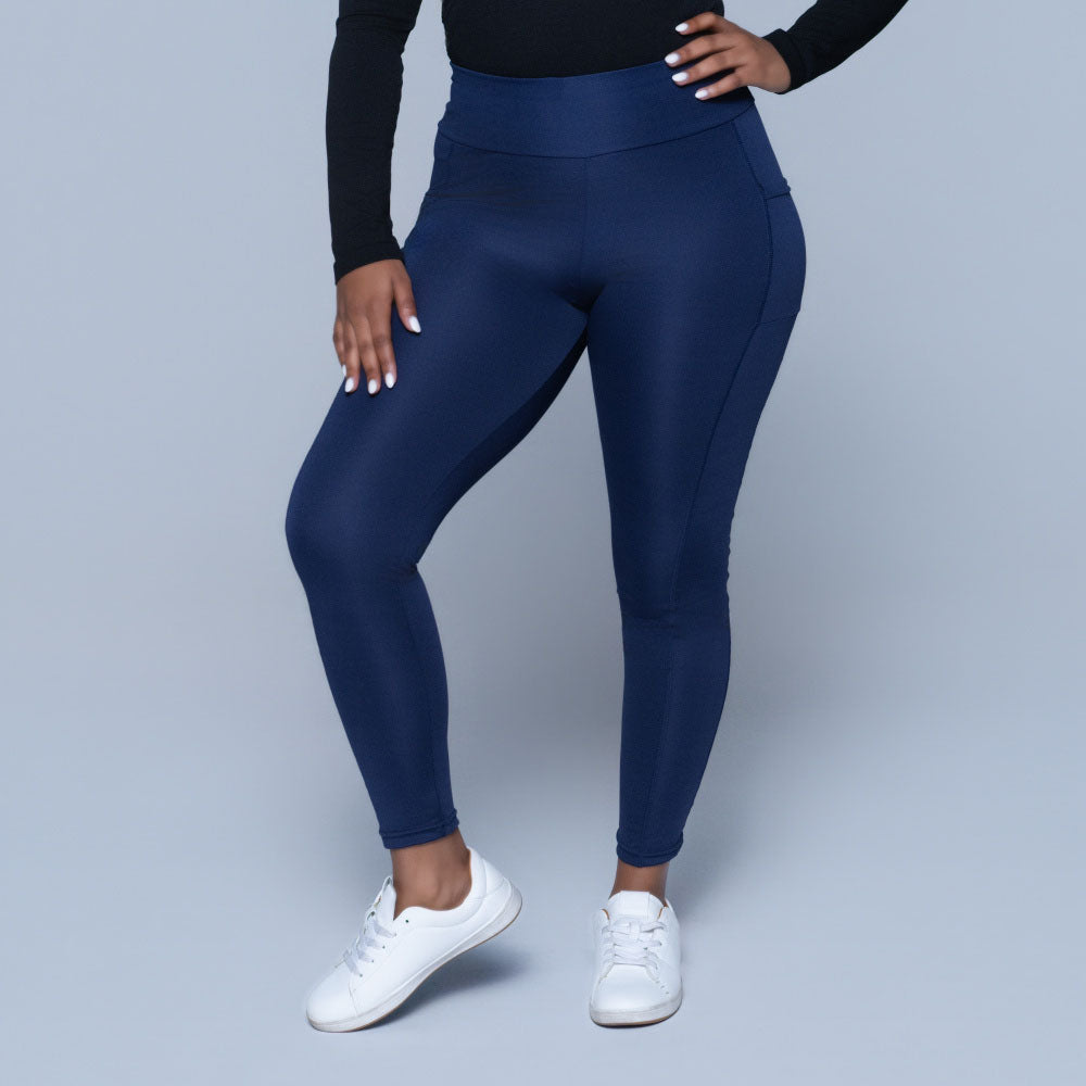 Navy Pocket Edit Gym Leggings