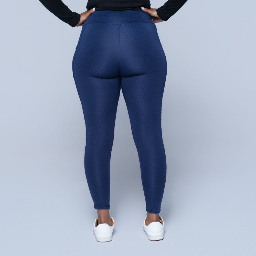 Navy Pocket Edit Gym Leggings