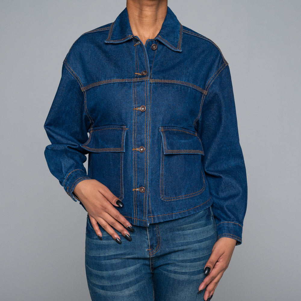 Pocket Detail Denim Jacket
