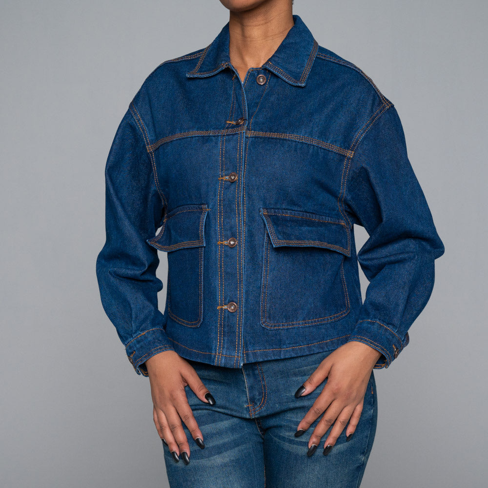 Pocket Detail Denim Jacket