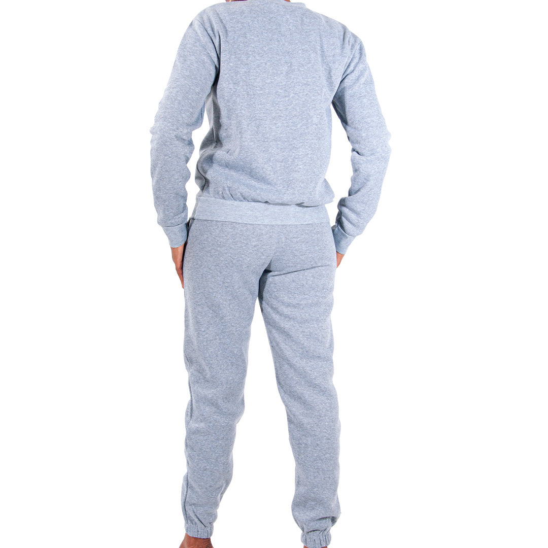 Spun Poly Grey Track Top And Pants Set