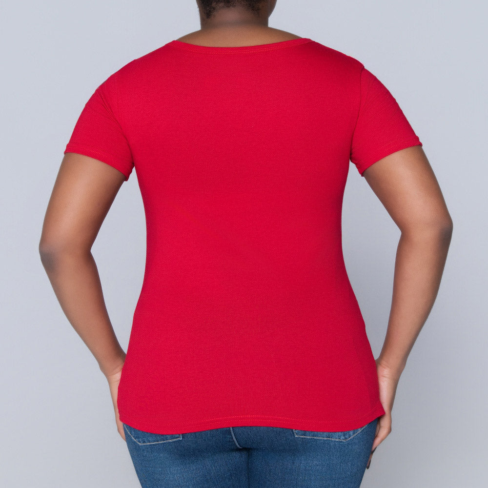 Red Handbag Print Top