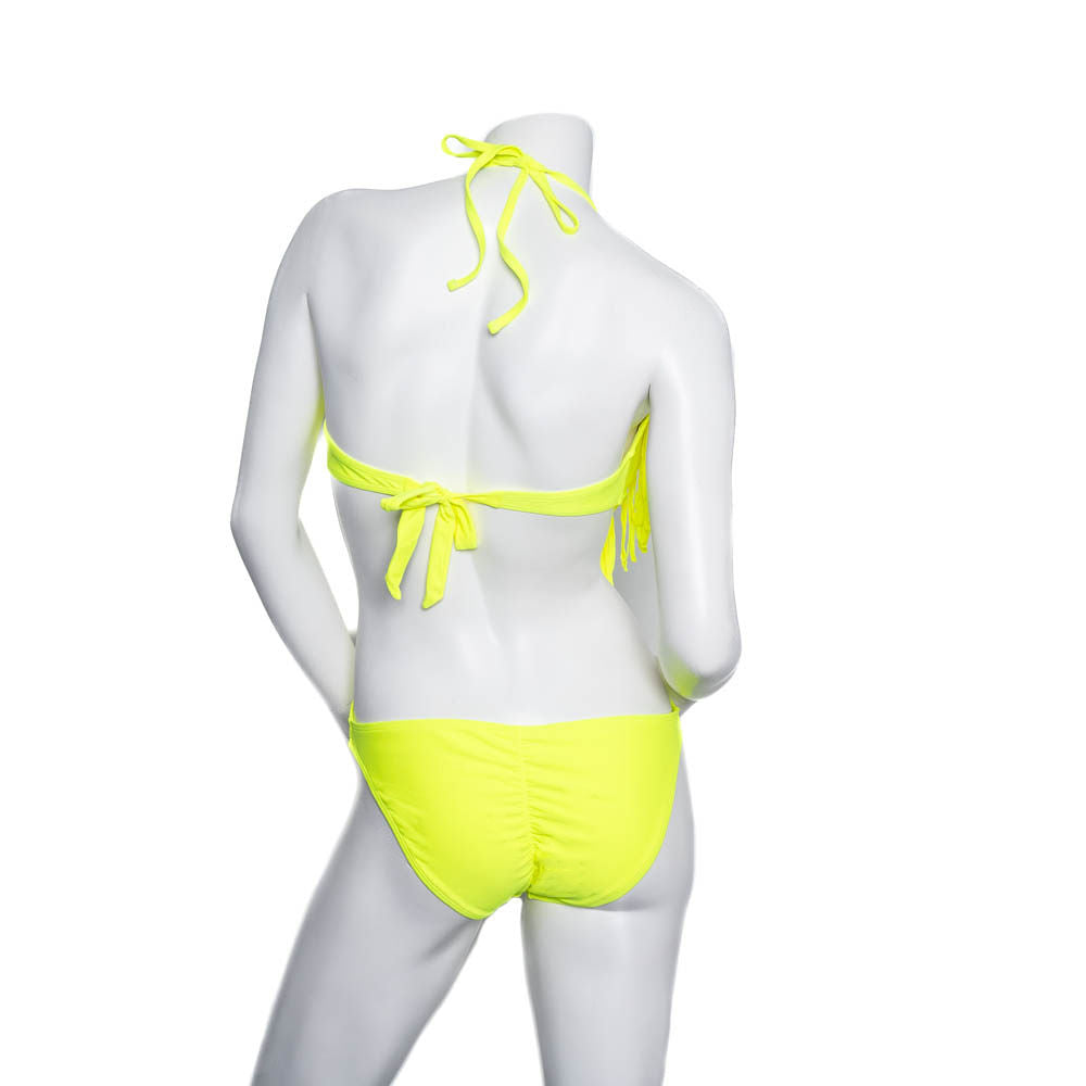 Plain Lime One Piece Swimwear Set