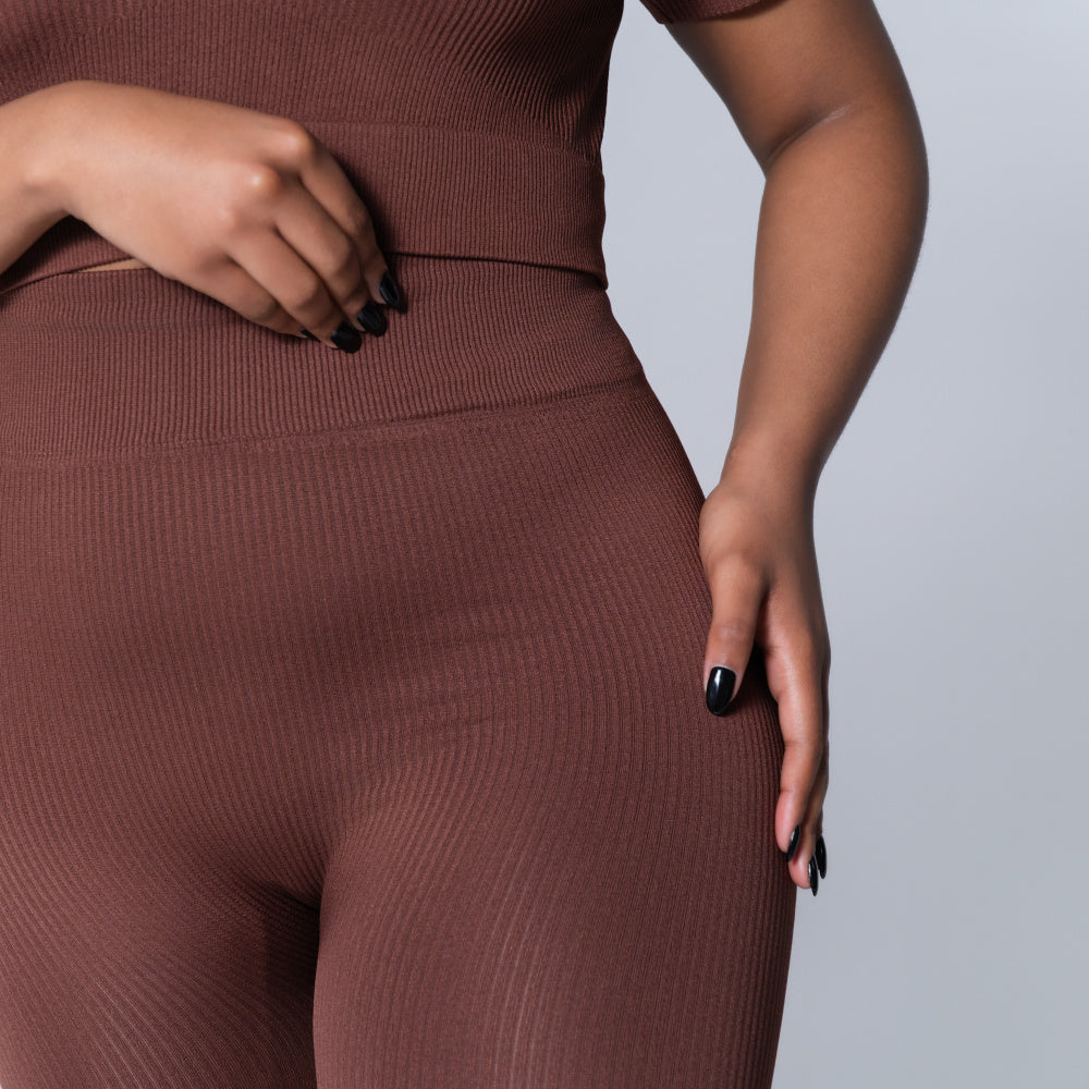 Brown Active Wear Gym Pants