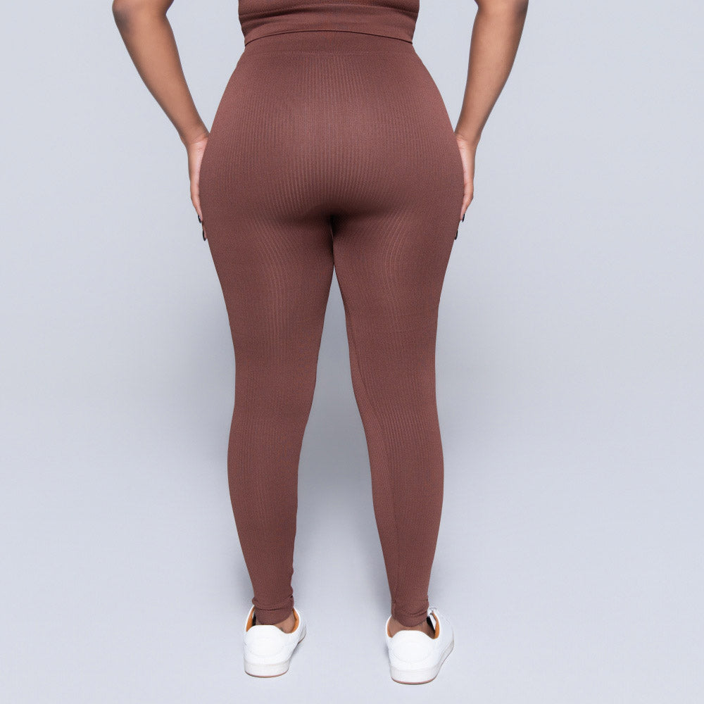 Brown Active Wear Gym Pants