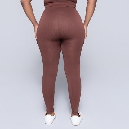 Brown Active Wear Gym Pants
