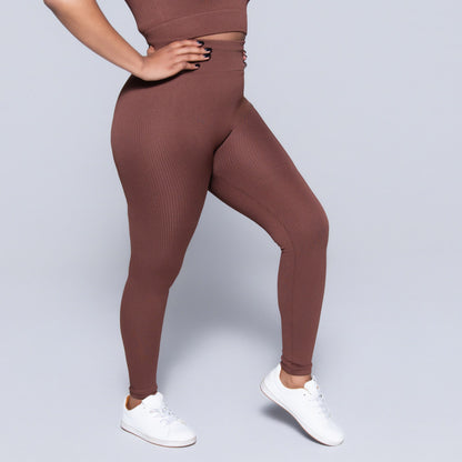 Brown Active Wear Gym Pants