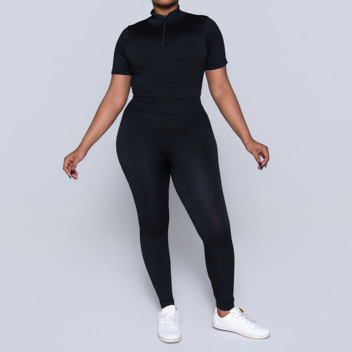 Black Active Wear Gym Pants