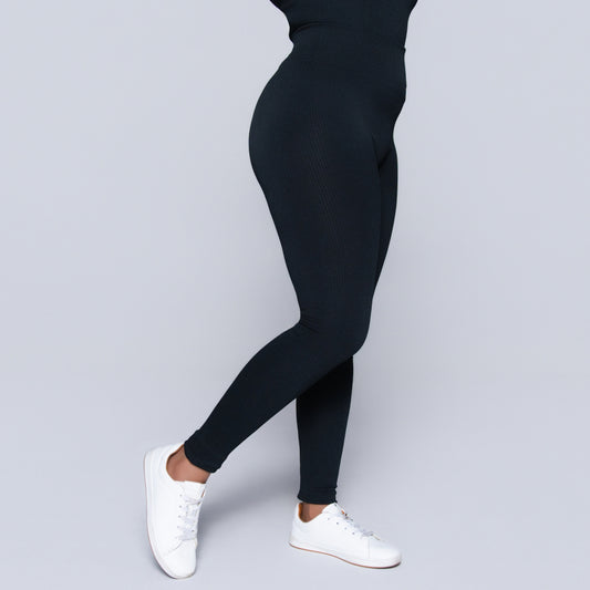Black Frill Edit Gym Pants