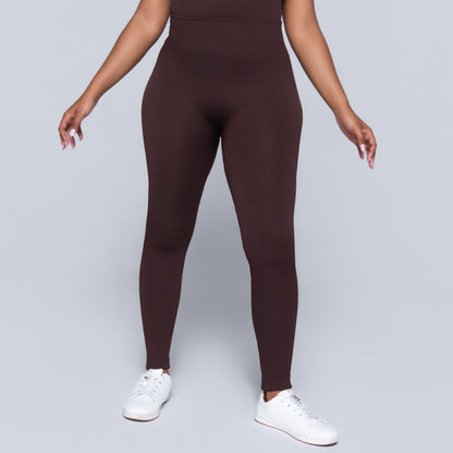 Brown Frill Edit Gym Pants