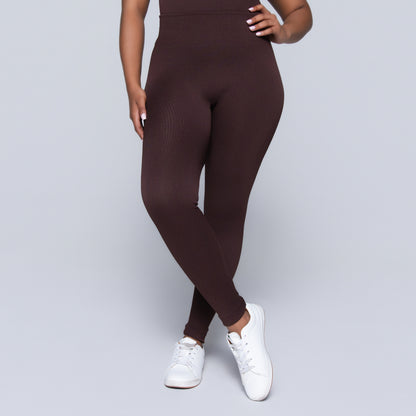 Brown Frill Edit Gym Pants