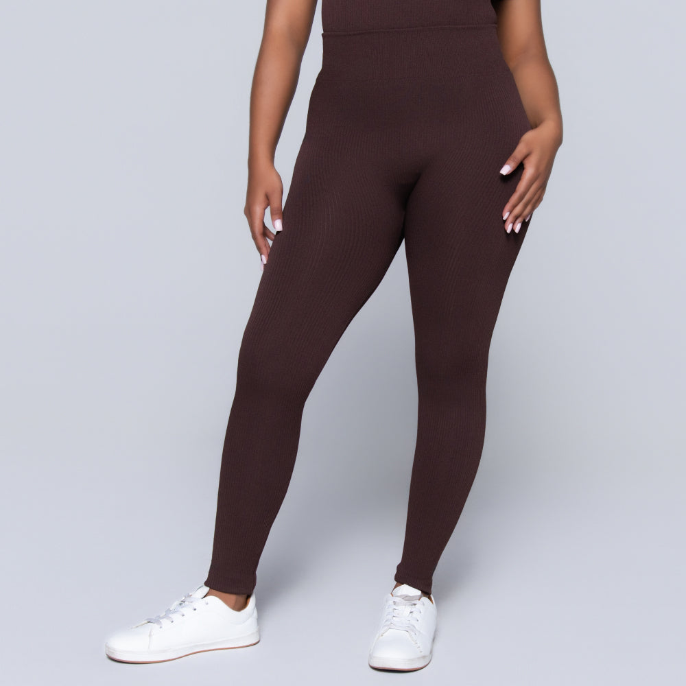 Brown Frill Edit Gym Pants