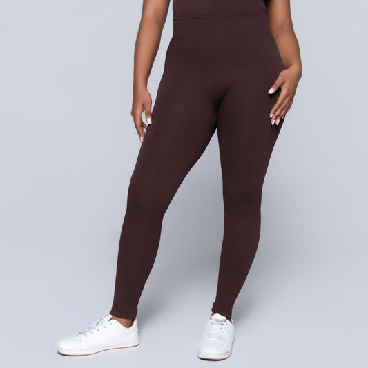 Brown Frill Edit Gym Pants
