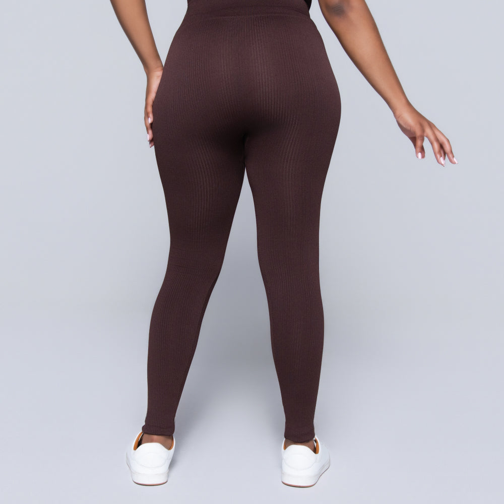 Brown Frill Edit Gym Pants