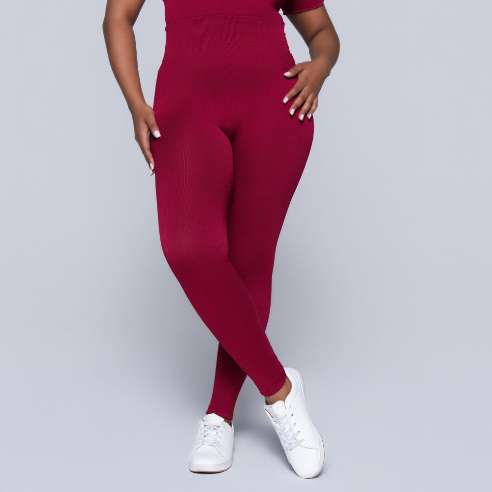 Red Frill Edit Gym Pants