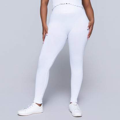 White Frill Edit Gym Pants