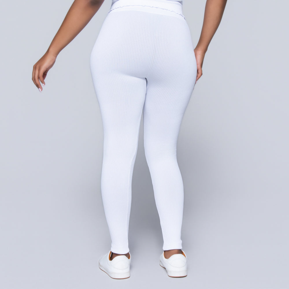 White Frill Edit Gym Pants