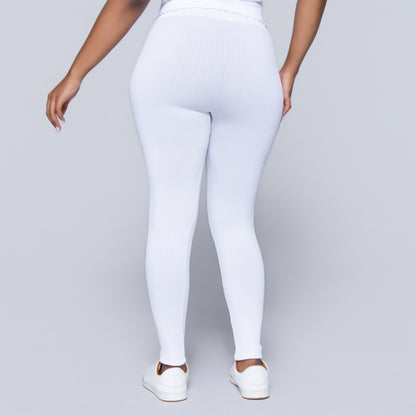White Frill Edit Gym Pants