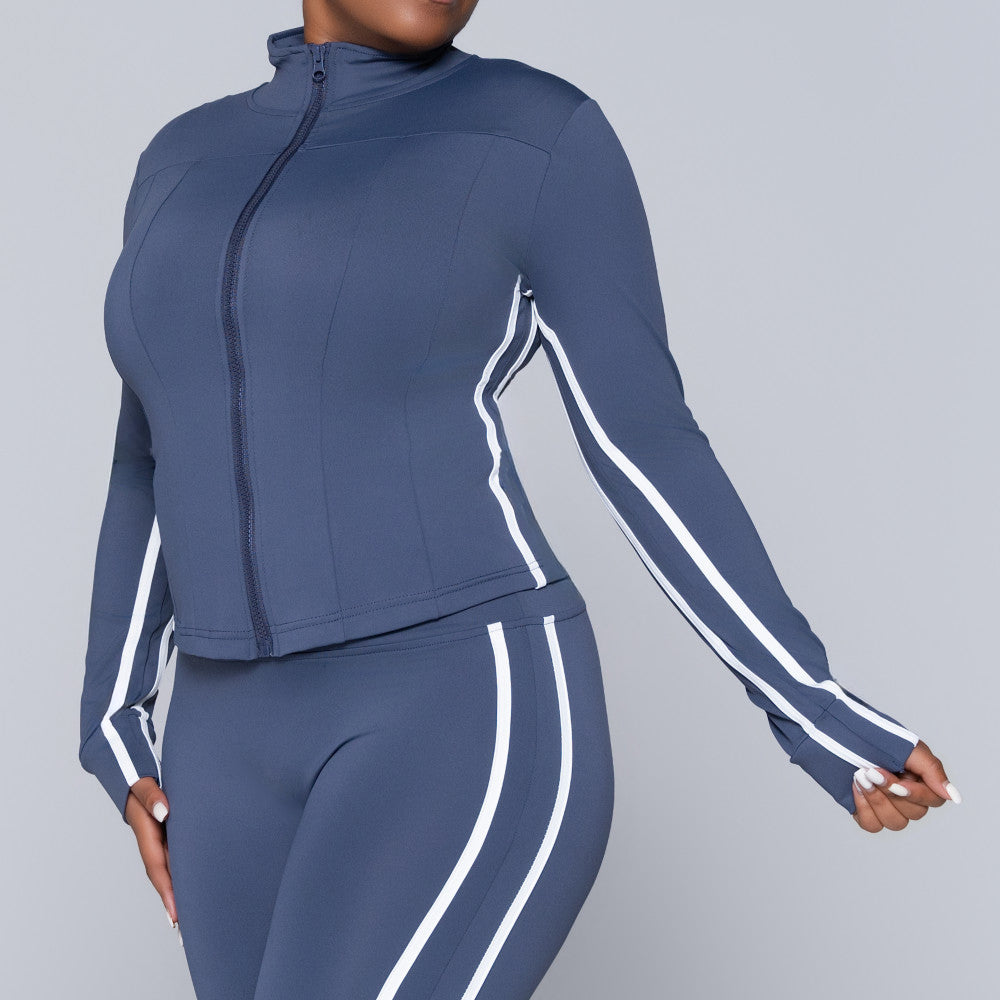 Blue Active Wear Gym Top