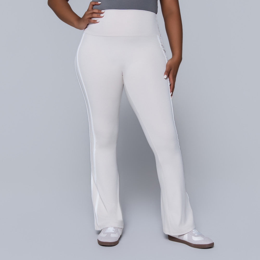 White Active Wear Gym Pants