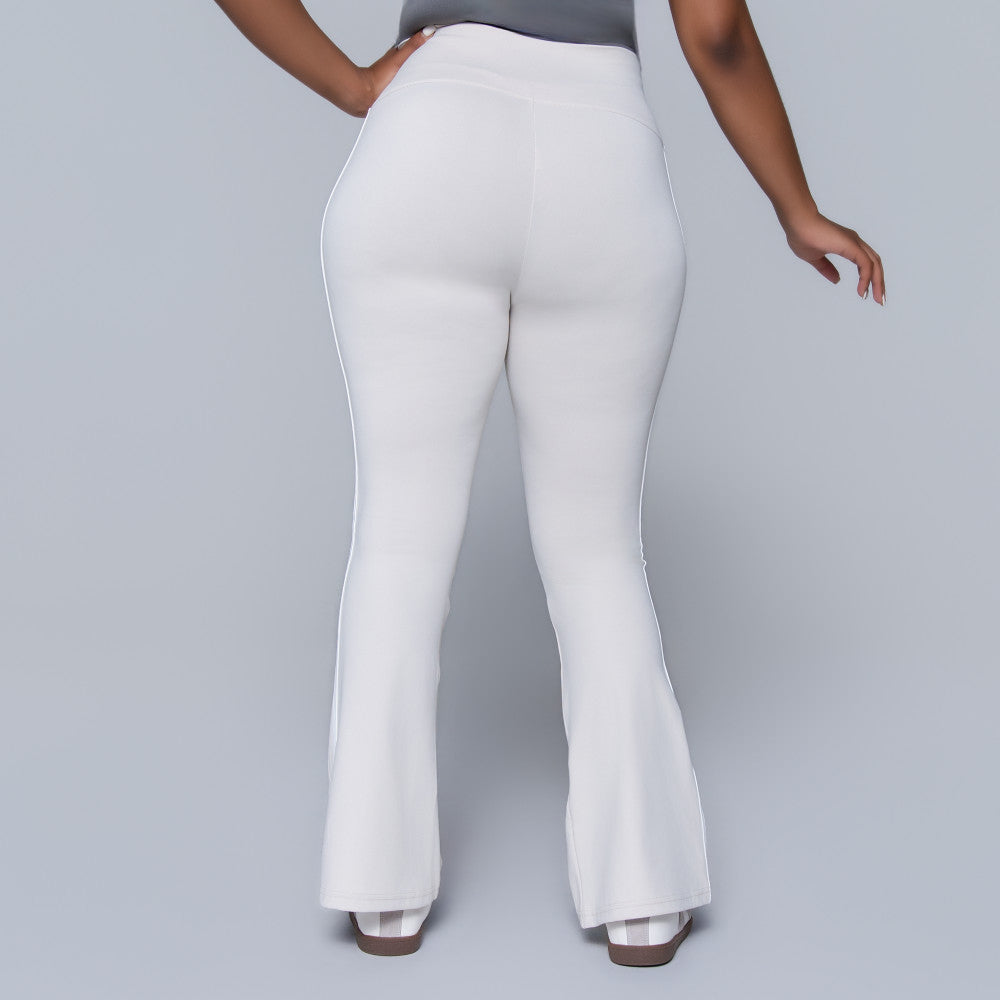 White Active Wear Gym Pants