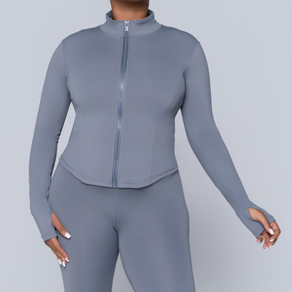 Grey Active Wear Gym Top