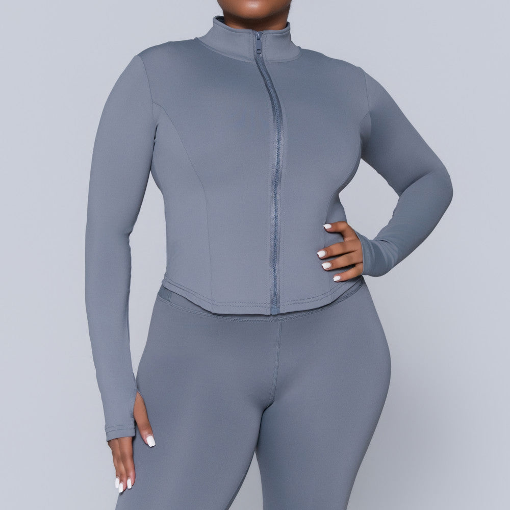 Grey Active Wear Gym Top