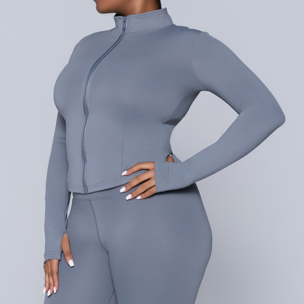 Grey Active Wear Gym Top