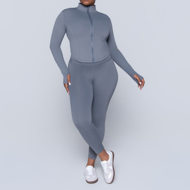 Grey Active Wear Gym Pants